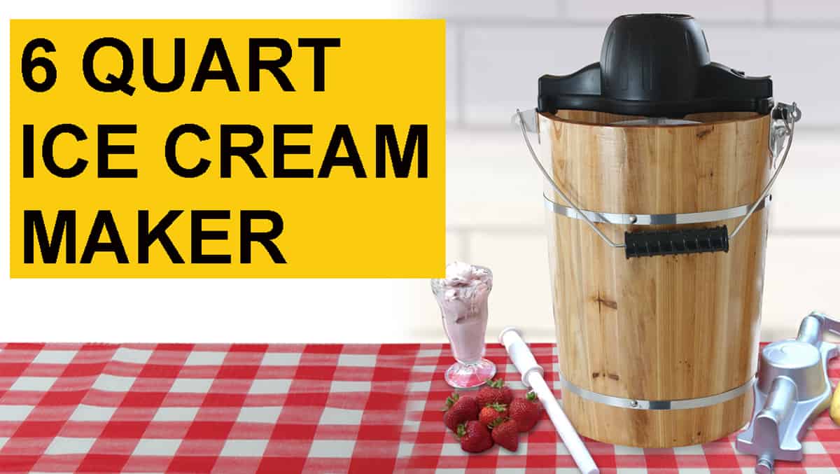 Ice Cream Maker Electric and Hand Crank